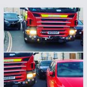 Calne firefighters appeal to drivers to allow them space when they park.